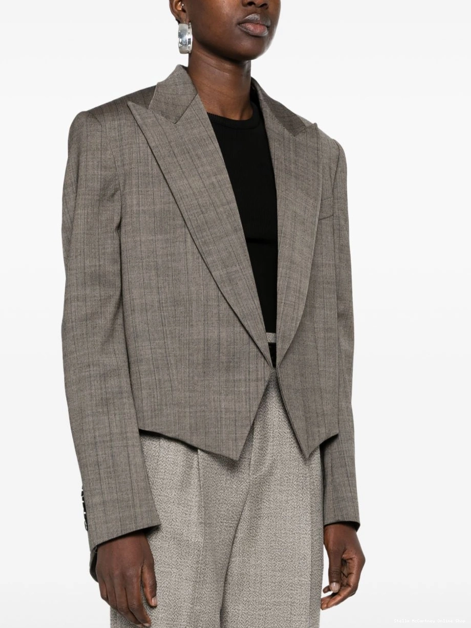 Cheap McCartney wool cropped Women blazer Stella 0627